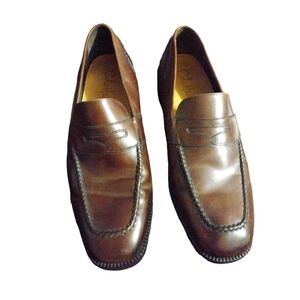 Cole Haan Grand 360 Penny Loafers Men’s Chestnut Brown Leather Office Size 9.5 M